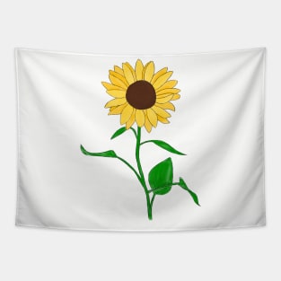 Hand drawn sunflower Tapestry