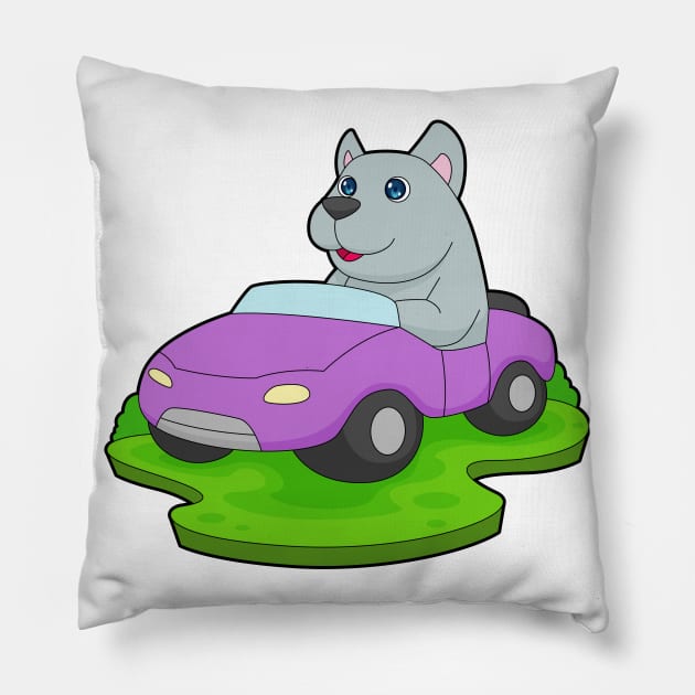 Dog Car Pillow by Markus Schnabel