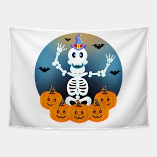 Skeleton Halloween Tapestry