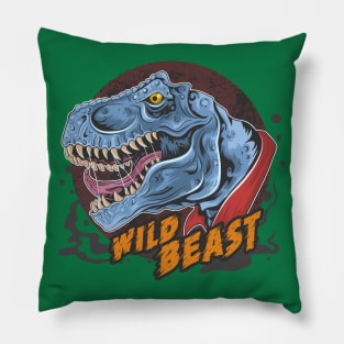 T rex Wild Beast Pillow