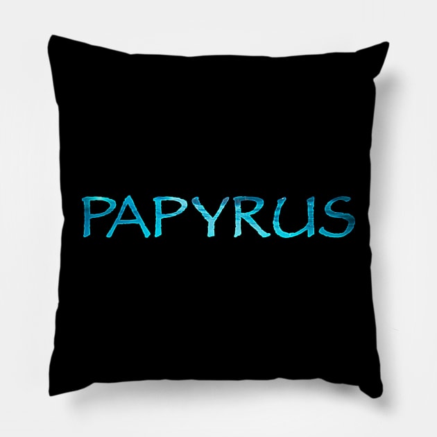 Papyrus Pillow by triggerleo