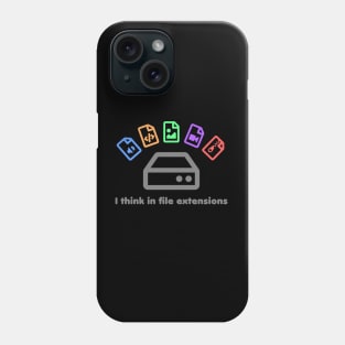 Files (with text) Phone Case