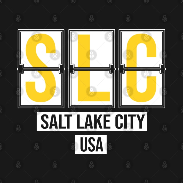 SLC - Salt Lake City Airport Code Souvenir or Gift Shirt by HopeandHobby
