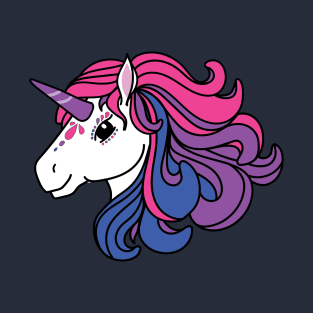 Rainbow Unicorn, Bisexual Pride T-Shirt