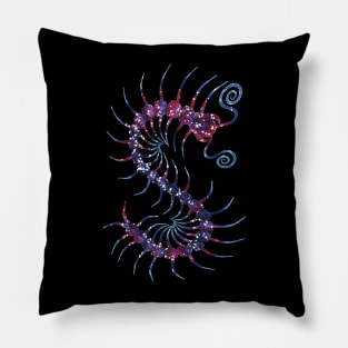 Bright Galaxy Centipede Pillow