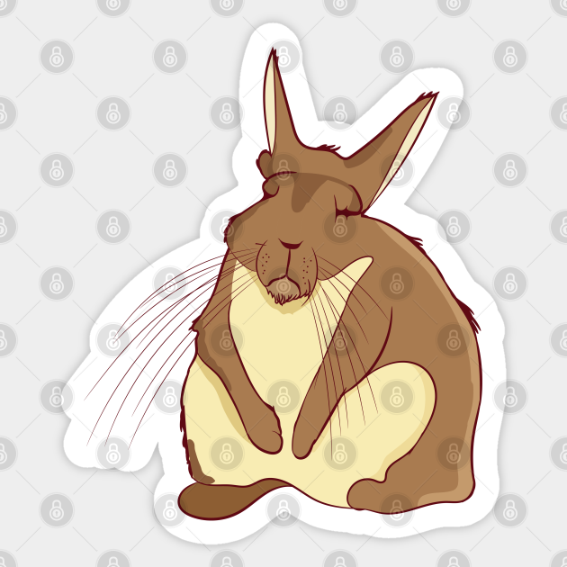 Viscacha Vizcacha Cute Mountain Rodent Lazy Sleepy Rodent Sticker