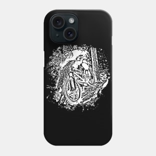 Downhill Rush (white) Phone Case