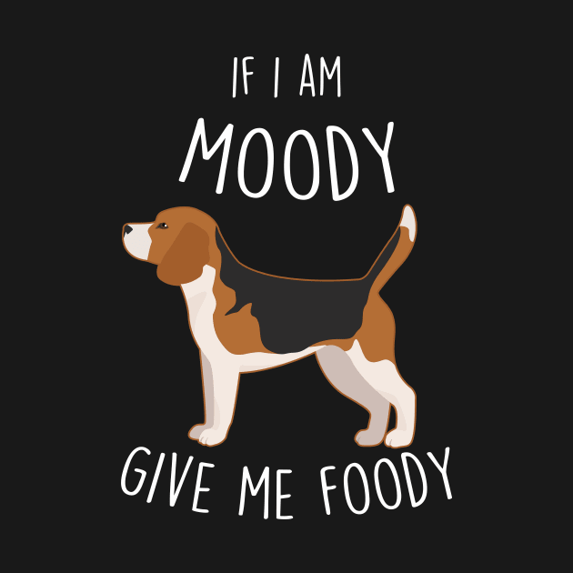 Beagle Dog Moody Foody by Psitta