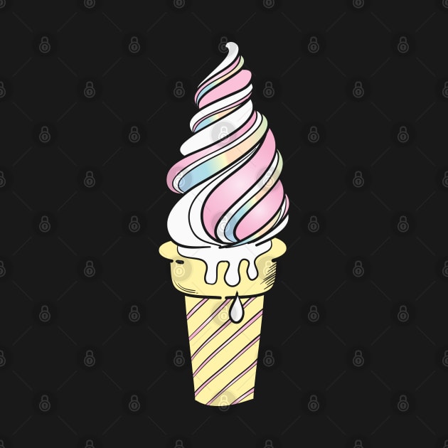 Ice Cream icon pastel color by joeymono