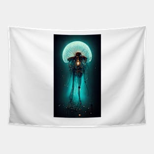 Jellyfish in bloom Tapestry