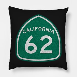 California 62 Freeway by Basement Mastermind Pillow