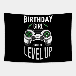 Birthday Girl Time To Level UP Tapestry