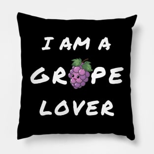 Grape Lover Cute Funny Pillow