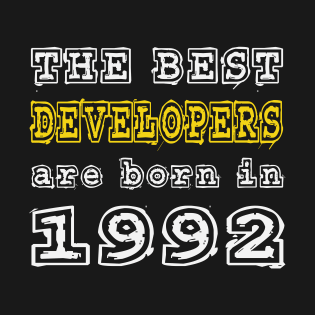 The Best Developers Are Born In 1992 by cualumpane