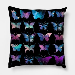 Butterfly galaxy pattern Pillow