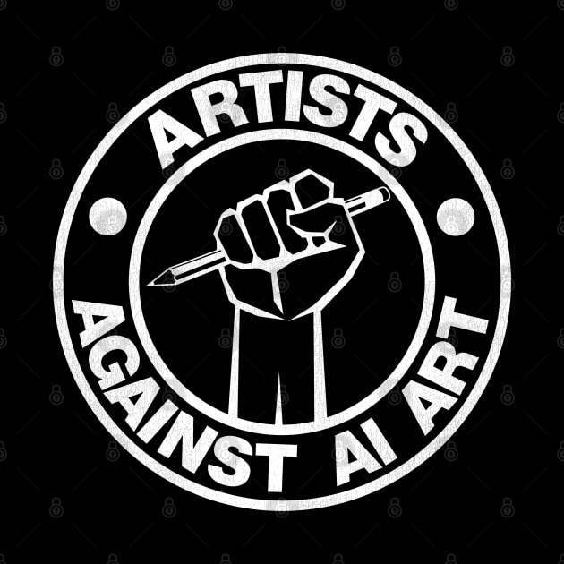 Artists Against AI Art by darklordpug