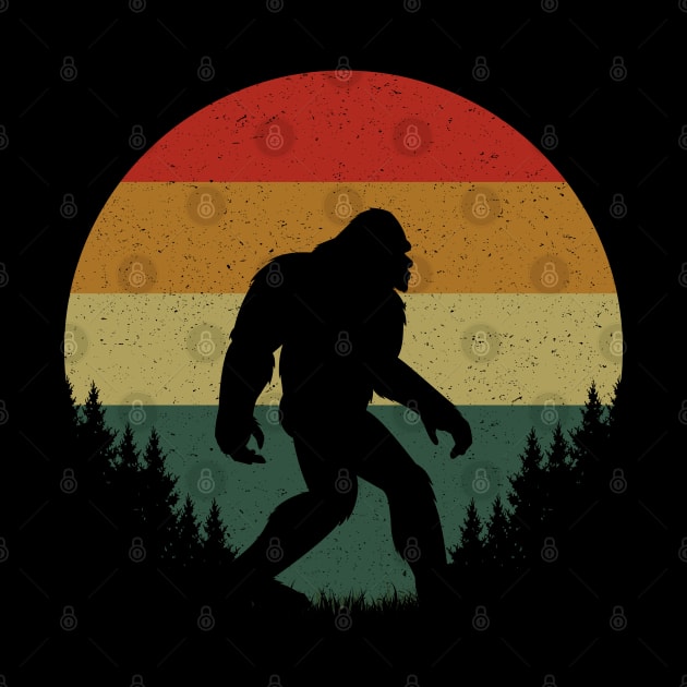 Bigfoot Retro Sunset by Tesszero