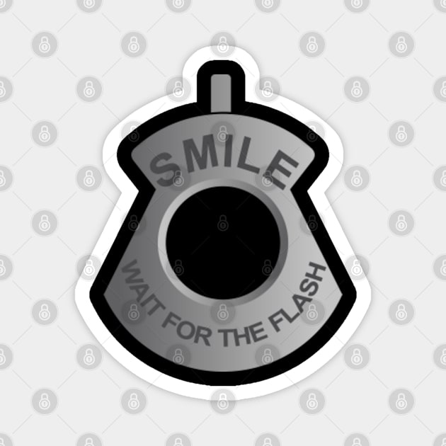 Smile Wait For The Flash Magnet by dnacreativedesign