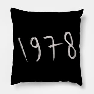 Hand Drawn 1978 Pillow