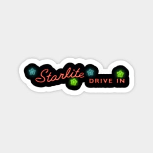 Retro Starlite Drive-In Movie Theater Vintage Durham, NC Magnet