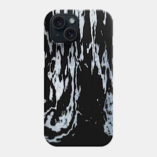 Black Marble Grunge Tie Dye Phone Case