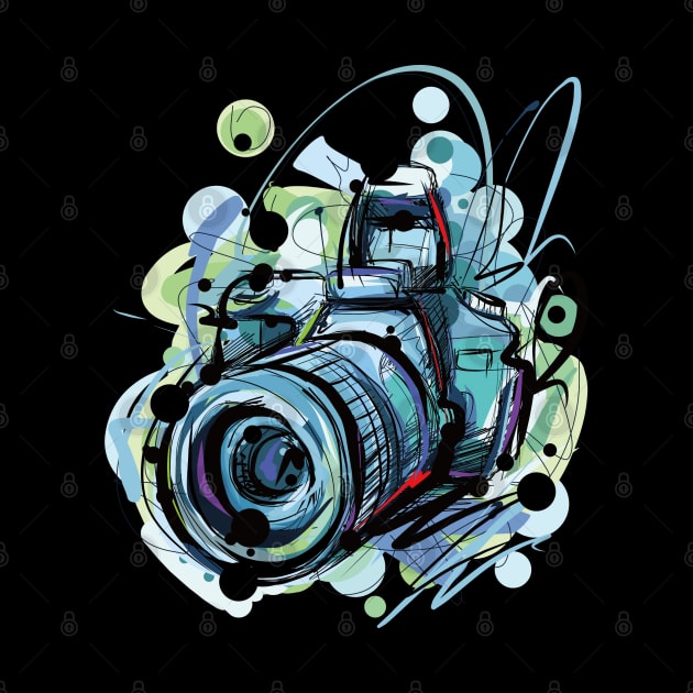 Camera T-shirt by Bintook