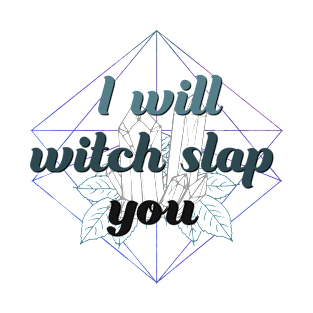 Witchy Puns - I Will Witch Slap You T-Shirt