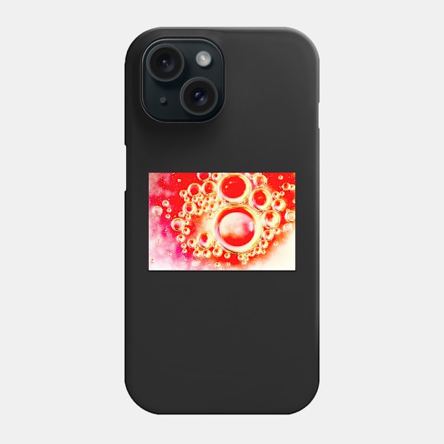 Red Bubble Oil and Water Phone Case by heidiannemorris