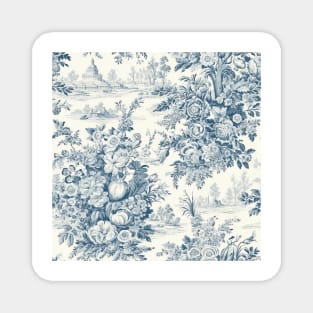 Shabby Chic French Toile Magnet