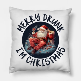 Drunk Santa Claus Pillow