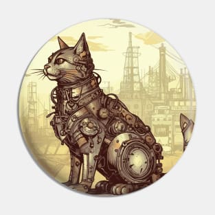 Industrial cyber cat | Robocat Pin