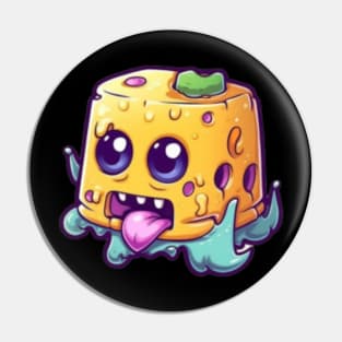 Kawaii Cheese Zombie Food Monsters:When the Cuties Bite Back - A Playful and Spooky Culinary Adventure! Pin