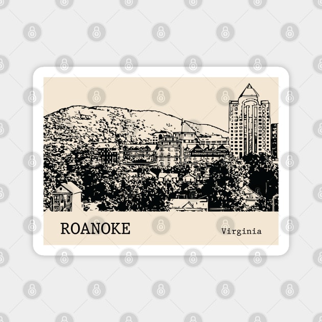 Roanoke Virginia Magnet by Lakeric
