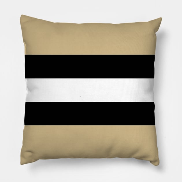 New Orleans Color Stripes Pillow by The Pixel League