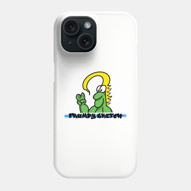 Frumpy Sketch Logo Phone Case by Soundtrack Alley