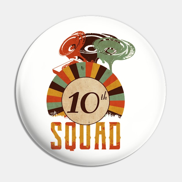 10th anniversary music squad, birthday gift vintage Pin by Degiab