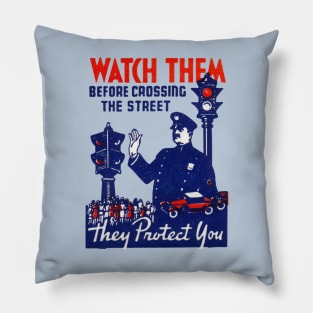 1930s Traffic Cop Pillow