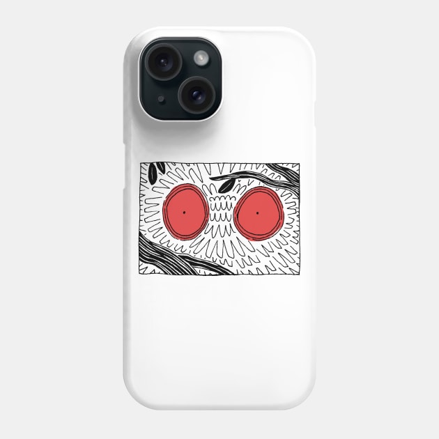 Mothman Sees You Phone Case by Ballyraven