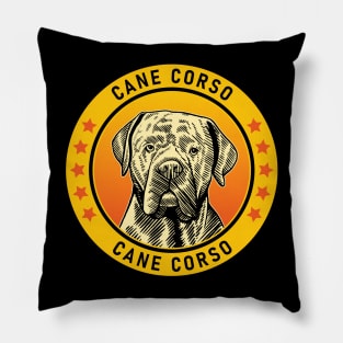 Cane Corso Dog Portrait Pillow