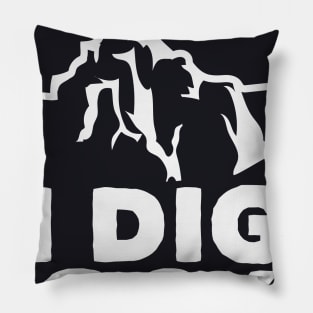 Future Geologist I Dig Rocks Pillow