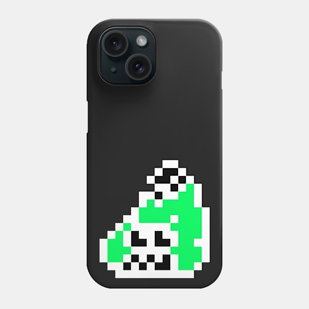 White 8-bit Fishfry Phone Case by Lorihime