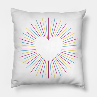 Pan Pride Radial Heart Pillow