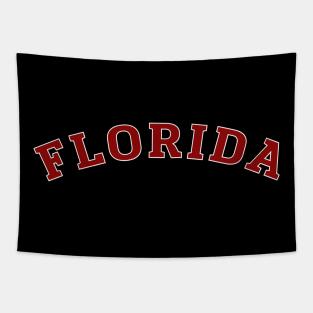 Florida State Vintage Retro Typography Tapestry