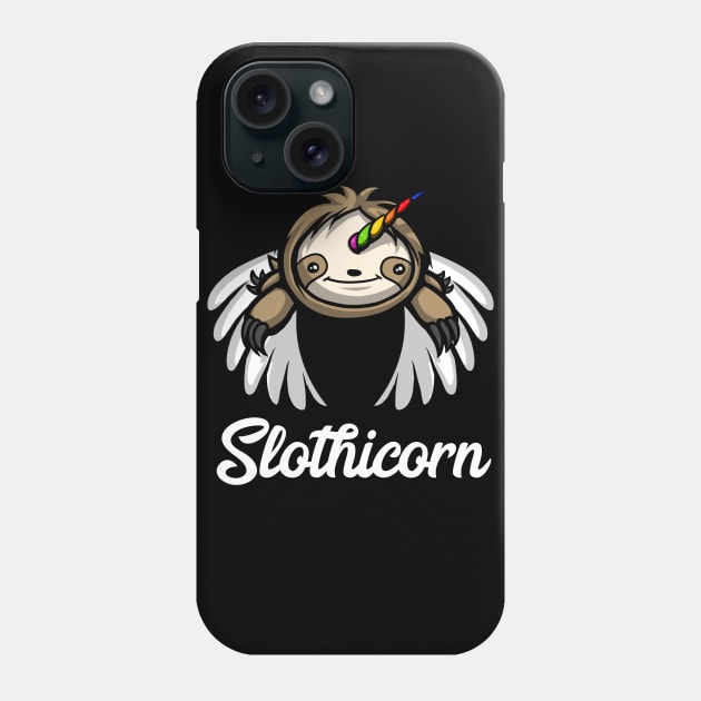 Slothicorn Sloth Phone Case by underheaven