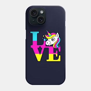 Cute Kawaii Unicorn Rainbow Love Unicorn Gift For Kids Phone Case