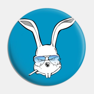 Bunny with Glasses Pin