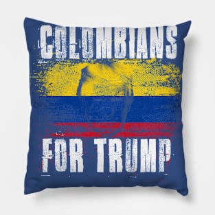 Colombians For Trump - Trump 2020 Patriotic Flag Pillow