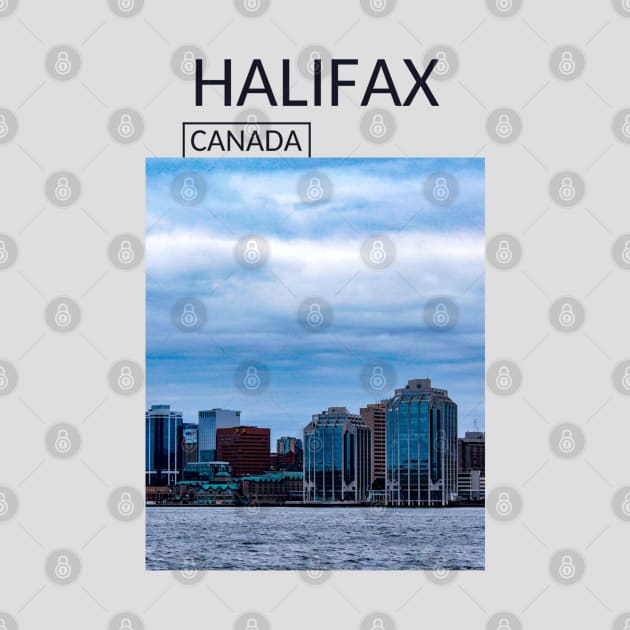 Halifax Nova Scotia Canada Skyline Cityscape Gift for Canadian Canada Day Present Souvenir T-shirt Hoodie Apparel Mug Notebook Tote Pillow Sticker Magnet by Mr. Travel Joy