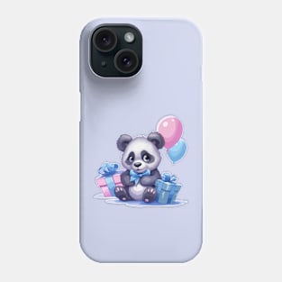 Cute Panda with gifts Phone Case