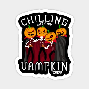 Vampire Costume Design for a Halloween Pumpkin Fan Magnet